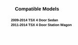 Driver Left Side Front Door Window Door Glass Compatible with Acura TSX 4 Door Sedan/Wagon 2009-2014 Models