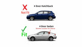 Driver Left Side Rear Vent Window Vent Glass Compatible with Mazda 3 4 Door Sedan 2004-2009 Models