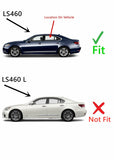 Driver Left Side Rear Door Window Door Glass W/ 2x5mm Clips Compatible with Lexus LS460 2007-2017 Models (Not for LS460 L)