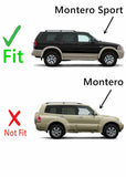 Passenger Right Side Front Door Window Door Glass Compatible with Mitsubishi Montero Sport 1997-2007 Models