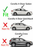 Passenger Right Side Rear Door Window Door Glass Compatible with Toyota Corolla 4 Door Sedan 2020-2026 Models