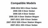 Passenger Right Side Front Door Window Door Glass Compatible with BMW M3 325i 325xi 328i 328xi 330i 330xi 335d 335i 335xi 4-Door Sedan 2006-2011 / 4-Door Wagon 2007-2012 Models