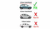 Passenger Right Side Rear Quarter Glass Quarter Window Compatible with Toyota Yaris 2 Door Hatchback 2006-2011 Models