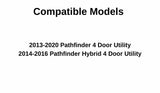 OEM Passenger Right Side Quarter Window Quarter Glass Compatible with Nissan Pathfinder 2013-2020 Models