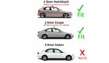 Passenger Right Side Door Glass Compatible with Honda Civic 2 Door Coupe/Hatchback 1996-2000 Models