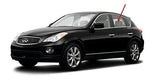 Driver Left Side Rear Door Window Door Glass Compatible with Infiniti EX35 / EX37 / QX50 2008-2015 Models