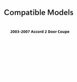 Passenger Right Side Door Glass Compatible with Honda Accord 2 Door Coupe 2003-2007 Models