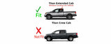 Driver Left Side Rear Quarter Window Quarter Glass Compatible with Nissan Titan 2 Door Extended Cab 2004-2015 Models