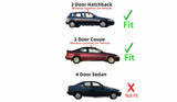 Passenger Right Side Door Window Door Glass Compatible with Honda Civic 2 Door Coupe / Hatchback 1992-1995 Models