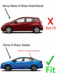 Driver Left Side Rear Vent Glass Vent Window Compatible with Nissan Versa 4 Door Sedan 2012-2019 Models