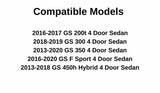 Passenger Right Side Front Door Window Door Glass Compatible with Lexus GS200t / GS300 / GS350 / GS450h / GS F Sport 2013-2020 Models
