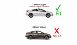 Passenger Right Side Door Window Door Glass Compatible with Honda Civic 2 Door Coupe 2012-2015 Models