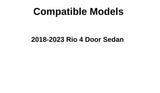Heated Back Window Back Glass Compatible with Kia Rio 4 Door Sedan 2018-2023 Models
