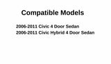 NAGD Driver Left Side Front Vent Window Vent Glass Compatible with Honda Civic/Civic Hybrid 4 Door Sedan 2006-2011 Models