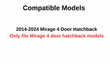 Passenger Right Front Door Window Door Glass Compatible with Mitsubishi Mirage 4 Door Hatchback 2014-2024 Models