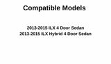 Driver Left Side Front Door Window Door Glass Compatible with Acura ILX 2013-2015 Models