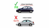 Driver Left Side Door Window Door Glass Compatible with Hyundai Accent 2 Door Hatchback 2007-2011 Models