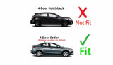 Passenger Right Side Rear Door Window Door Glass Compatible with Mazda 3 4 Door Sedan 2010-2013 Models