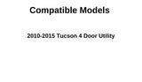 Driver Left Side Front Door Window Door Glass Compatible with Hyundai Tucson 2010-2015 Models