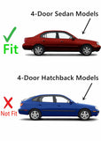 Passenger Right Side Rear Door Window Door Glass Compatible with Hyundai Elantra 4 Door Sedan 2001-2006 Models