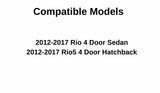 Passenger Right Side Front Door Window Door Glass Compatible with Kia Rio Rio5 2012-2017 Models