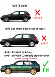 Driver Left Side Rear Door Window Door Glass Compatible with Volkswagen Golf / Golf III / Jetta / Jetta III 1993-1999 4 Door Models