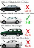 Driver Left Side Rear Vent Glass Vent Window Compatible with Volkswagen Jetta 2000-2005 / Jetta New 1999 4 Door Sedan Models (Not For Wgaon Or 2005 New Jetta)
