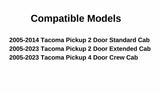 Clear Rear Manual Slider Back Window Back Glass (OEM Style) Compatible with Toyota Tacoma Pickup 2005-2023 Models