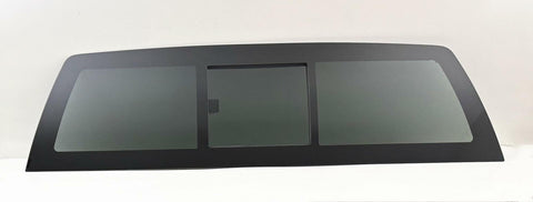 Flush Fit Manual Slider Back Window Back Glass Compatible with Chevrolet Silverado / GMC Sierra 1500 2007-2013 Models & 2500 3500 2007-2014 Models Pickup (Not For Classic Models)