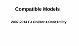Driver Left Side Front Door Window Door Glass Compatible with Toyota FJ Cruiser 2007-2014 Models