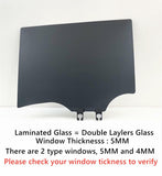 5MM Thickness Laminated Privacy Driver Left Side Rear Door Window Door Glass Compatible with Jeep Grand Cherokee L 2021-2025 Models