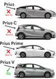 Passenger Right Side Rear Door Window Door Glass Compatible with Toyota Prius V 4 Door Hatchback 2012-2018 Models