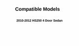 Passenger Right Side Rear Vent Window Vent Glass Compatible with Lexus HS250 2010-2012 Models