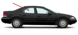 Passenger Right Side Rear Door Window Door Glass Compatible with Plymouth Breeze 4 Door Sedan 1996-2000 Models
