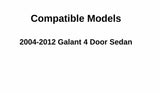Driver Left Side Front Door Window Door Glass Compatible with Mitsubishi Galant 4 Door Sedan 2004-2012 Models