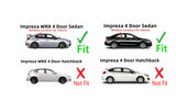 Passenger Right Side Rear Door Window Door Glass Compatible with Subaru Impreza 2012-2016 / WRX 4 Door Sedan 2015-2021 Models