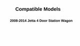 Passenger Right Side Rear Door Window Door Glass Compatible with Volkswagen Jetta 4 Door Wagon 2008-2014 Models