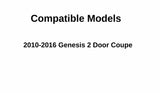 Driver Left Side Door Window Door Glass Compatible with Hyundai Genesis 2 Door Coupe 2010-2016 Models