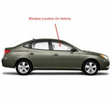 Passenger Right Side Front Door Window Door Glass Compatible with Hyundai Elantra 4 Door Sedan 2007-2010 Models