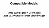 Passenger Right Side Front Door Window Door Glass Compatible with Subaru Legacy / Outback 2015-2019 Models