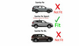 Passenger Right Side Rear Door Window Door Glass Compatible with Hyundai Santa Fe Sport 2013-2018 Models
