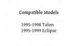 Driver Left Side Door Window Door Glass Compatible with Mitsubishi Eclipse 1995-1999 / Eagle Talon 1995-1998 Models