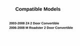 Passenger Right Side Window Door Glass Compatible with BMW Z4/BMW M Roadster 2 Door Convertible 2003-2008 Models