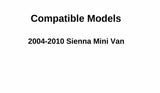 Driver Left Side Front Door Window Door Glass Compatible with Toyota Sienna 2004-2010 Models