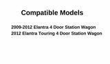 Driver Left Side Front Door Window Door Glass Compatible with Hyundai Elantra 2009-2011 / Elantra Touring 2012 4 Door Wagon Models