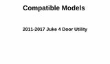 Passenger Right Side Front Door Window Door Glass Compatible with Nissan Juke 2011-2017 Models