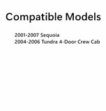 Driver Left Side Front Door Window Door Glass Compatible with Toyota Sequoia 2001-2007 Models/Toyota Tundra 4 Door Crew Cab 2004-2006 Models