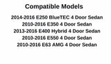 Tempered Driver Left Side Rear Door Window Door Glass Compatible with Mercedes Benz E250 E350 E400 E550 E63AMG 4 Door Sedan 2010-2016 Models