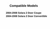 Passenger Right Side Front Door Window Door Glass Compatible with Toyota Solara 2004-2008 Models