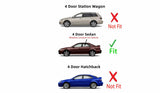Driver Left Side Rear Door Window Door Glass Compatible with Mazda 6 4 Door Sedan 2003-2008 Models